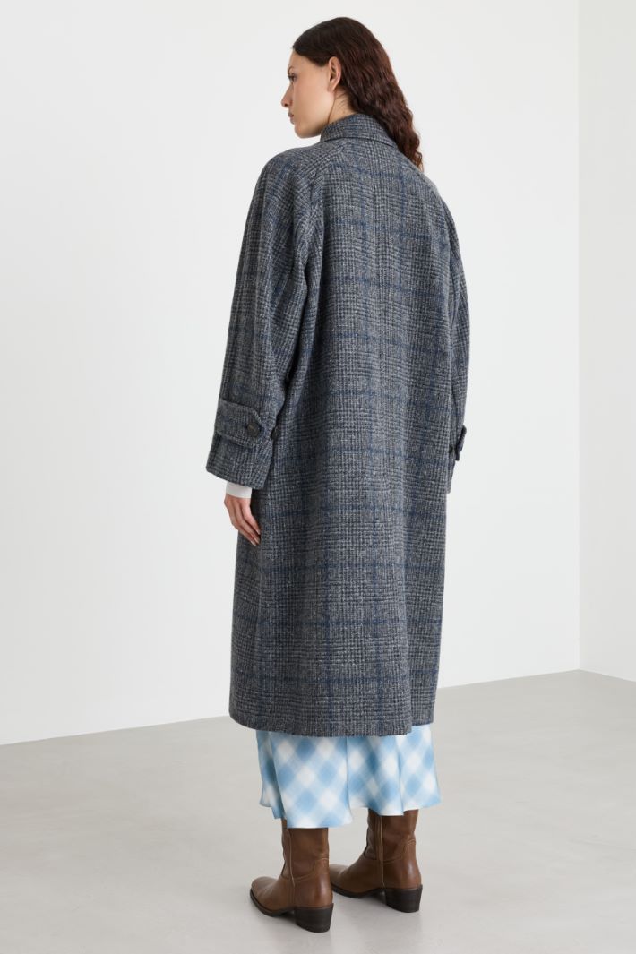 Abrigo largo de tweed - GRIS - Intrend - 4