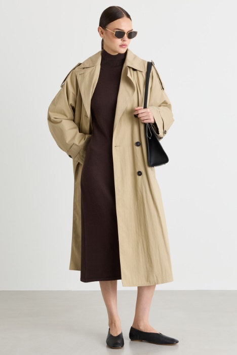 Trench en gabardine déperlante - Intrend
