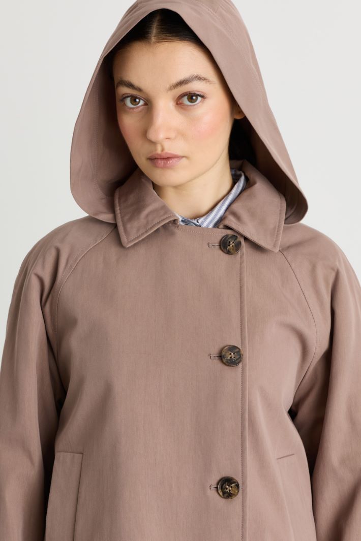 Water-repellent gabardine jacket - GREY - Intrend - 3