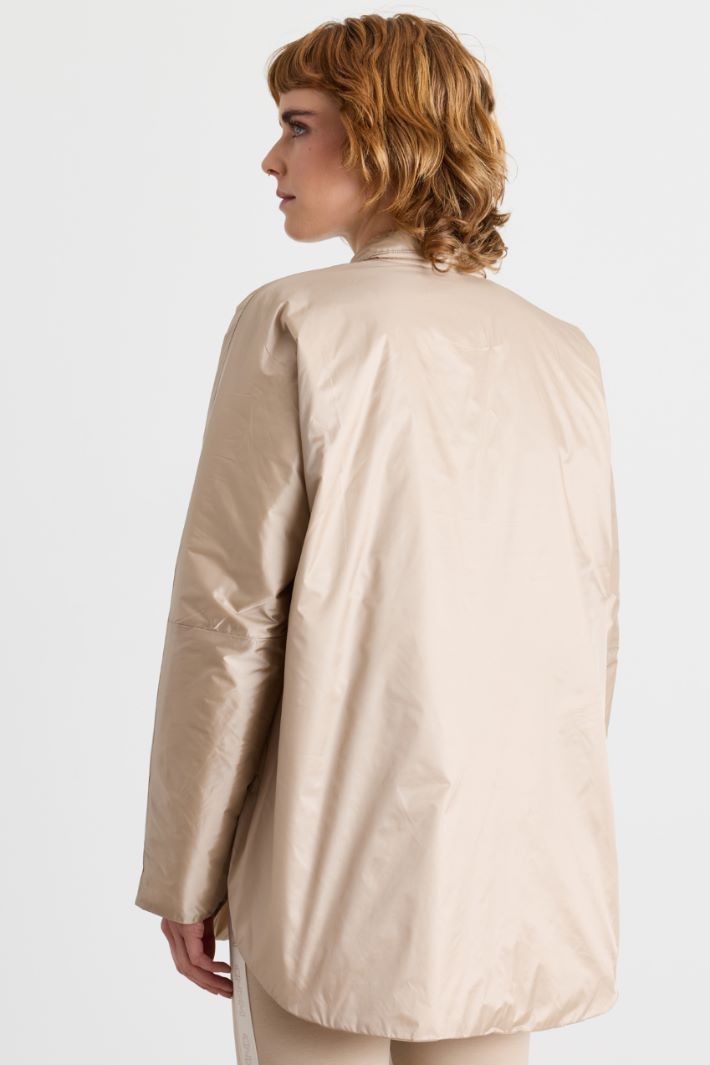 Technical Fabric Shirt Jacket - CAMEL - Intrend - 4