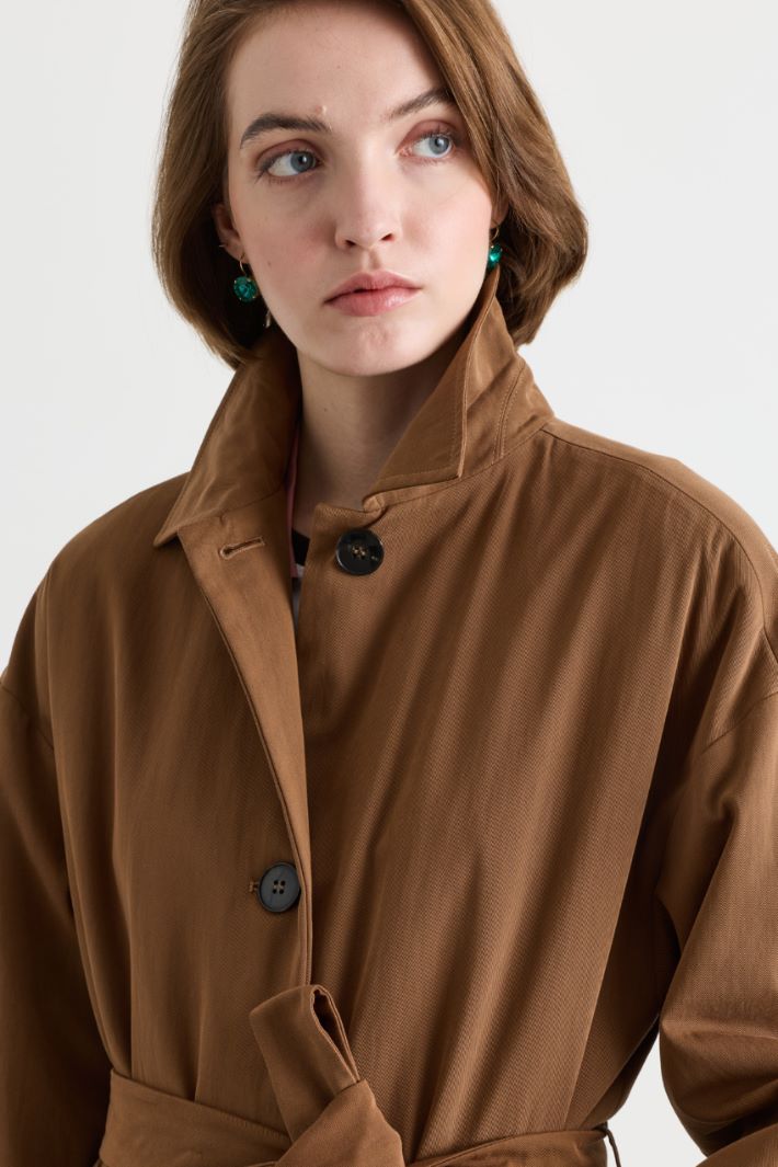Imperméable en gabardine déperlante - BRAUN - Intrend - 3