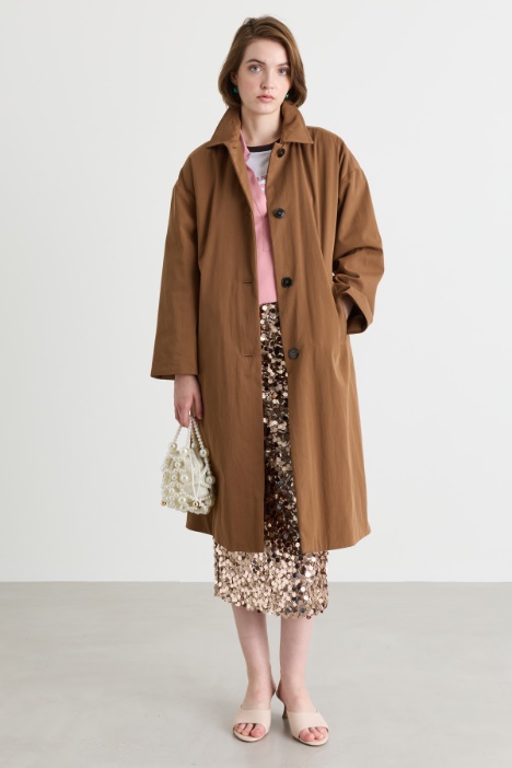 Impermeabile in gabardina antigoccia - Intrend