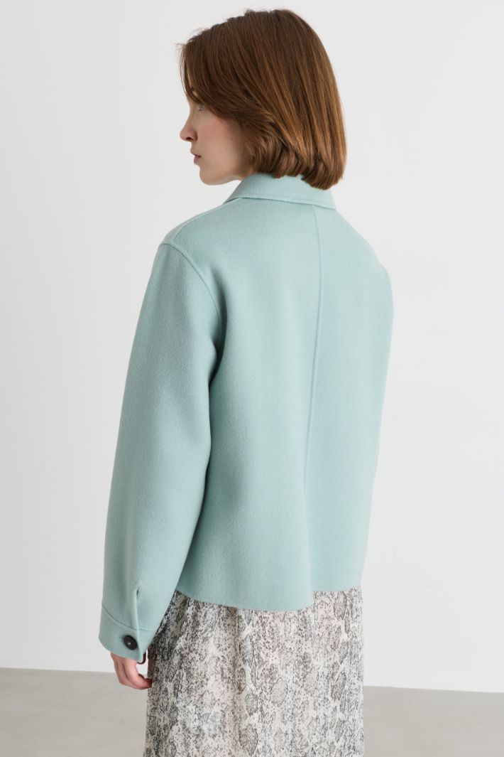 Hemdjacke mit Brusttasche - GRÜN - Intrend - 4