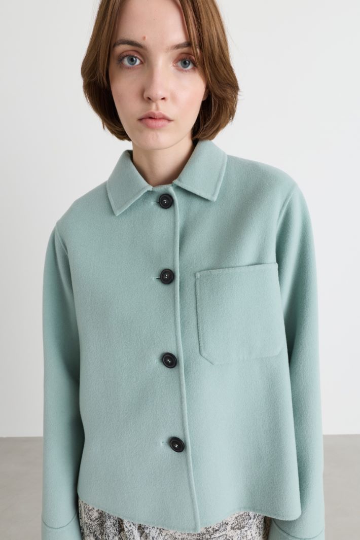 Hemdjacke mit Brusttasche - GRÜN - Intrend - 3