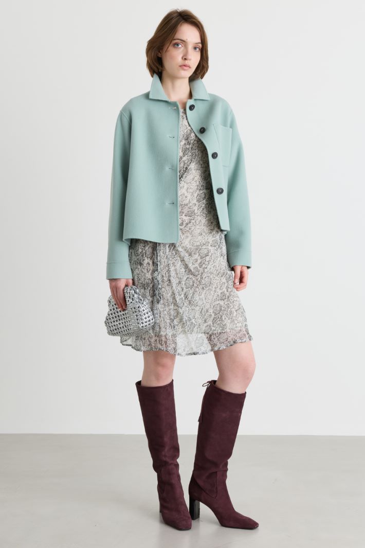 Hemdjacke mit Brusttasche - GRÜN - Intrend