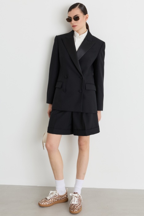 Blazer tipo esmoquin - Intrend