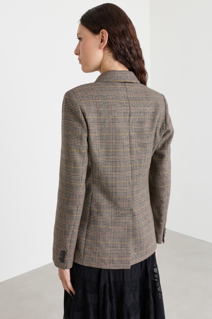 Blazer doppiopetto con spacco - MARRONE - Intrend - 4