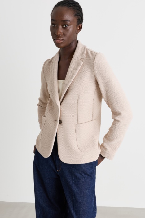 Basketweave blazer - Intrend