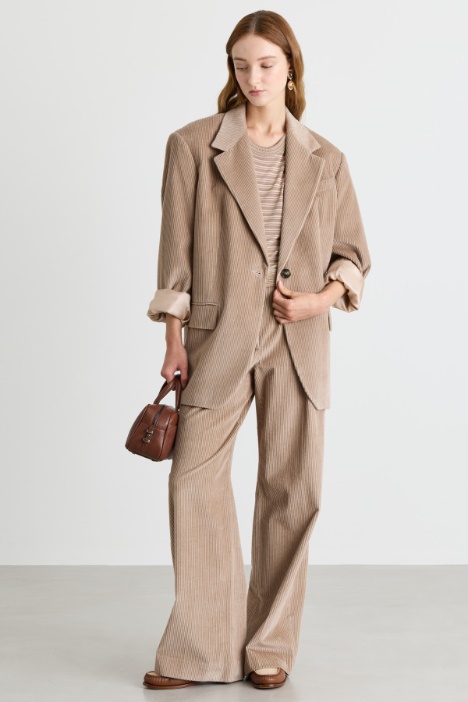 Blazer amplio de terciopelo - Intrend