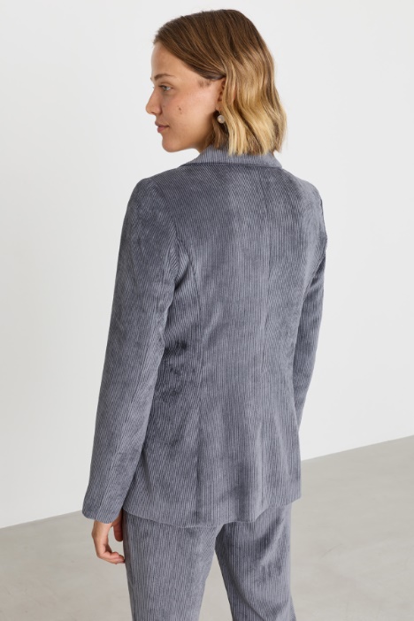 Blazer in velluto a coste
