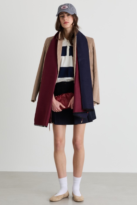 Blazer cruzado de terciopelo - Intrend