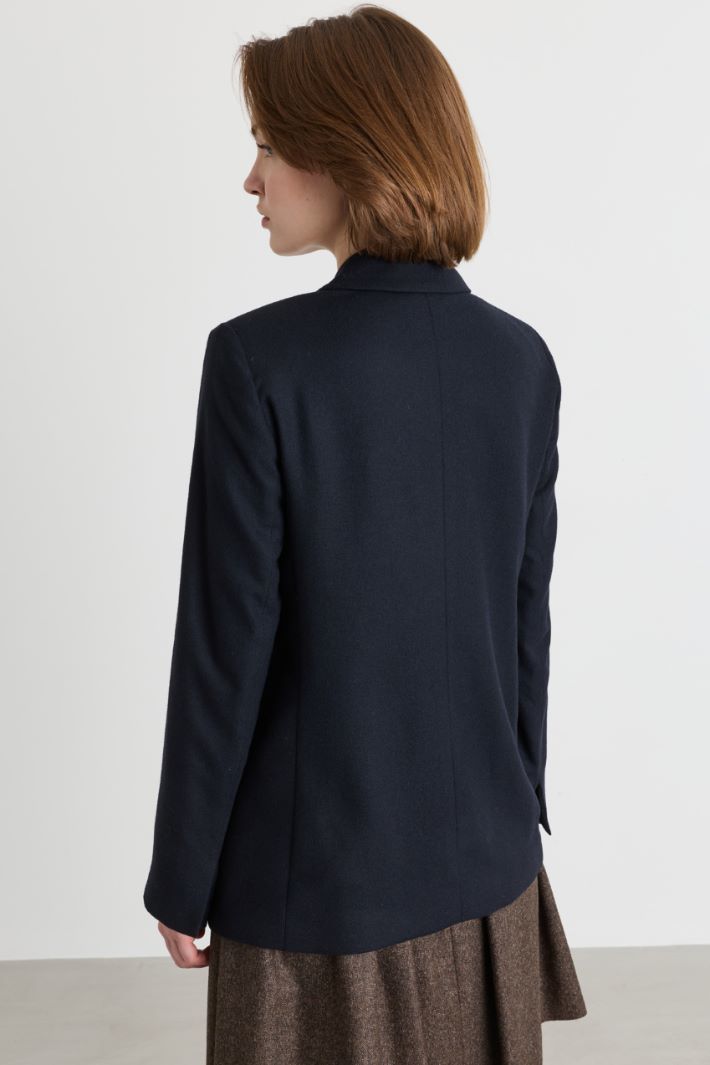 Flannel blazer - BLUE - Intrend - 4