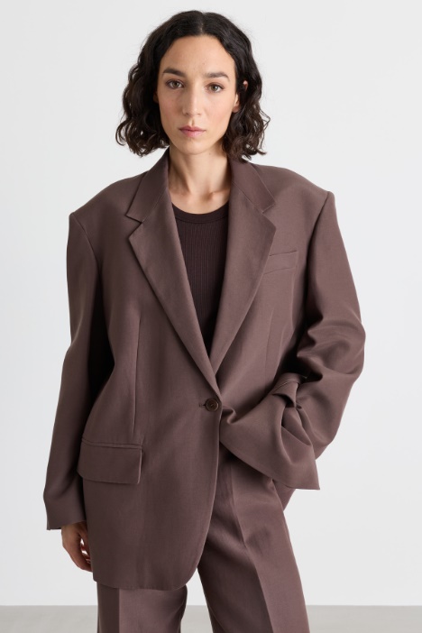 Technical double-cloth blazer - Intrend