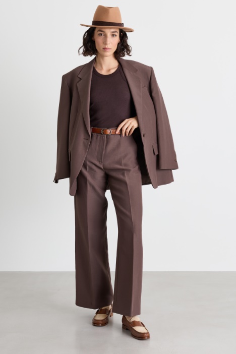 Blazer de doble tejido técnico - Intrend