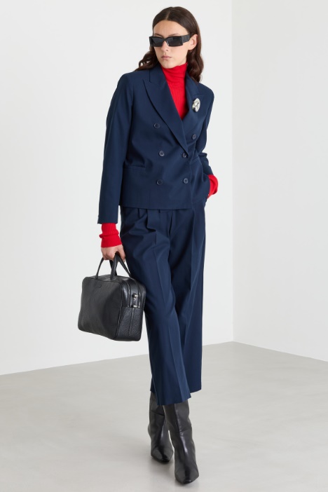 Blazer cruzado con martingala - Intrend