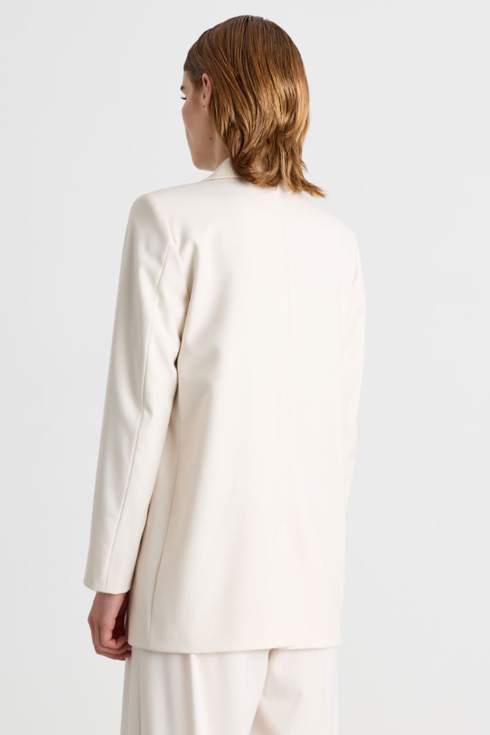 Blazer in flanella - BIANCO - Intrend - 4