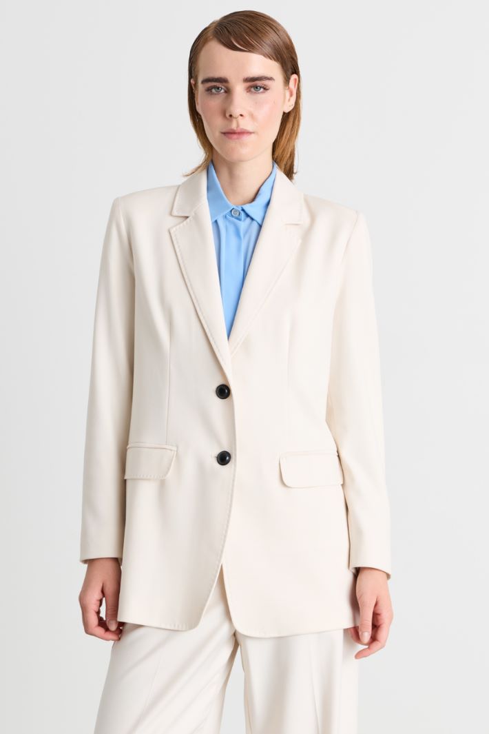 Blazer in flanella - BIANCO - Intrend - 2