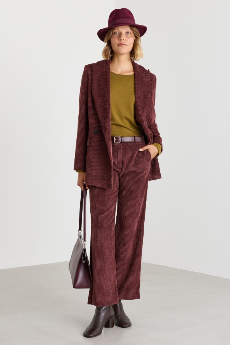 Blazer cruzado de pana - Intrend