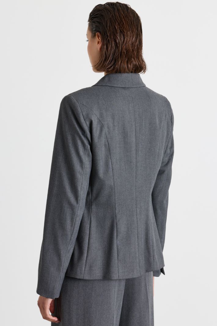 Fitted jacket - GREY - Intrend - 4