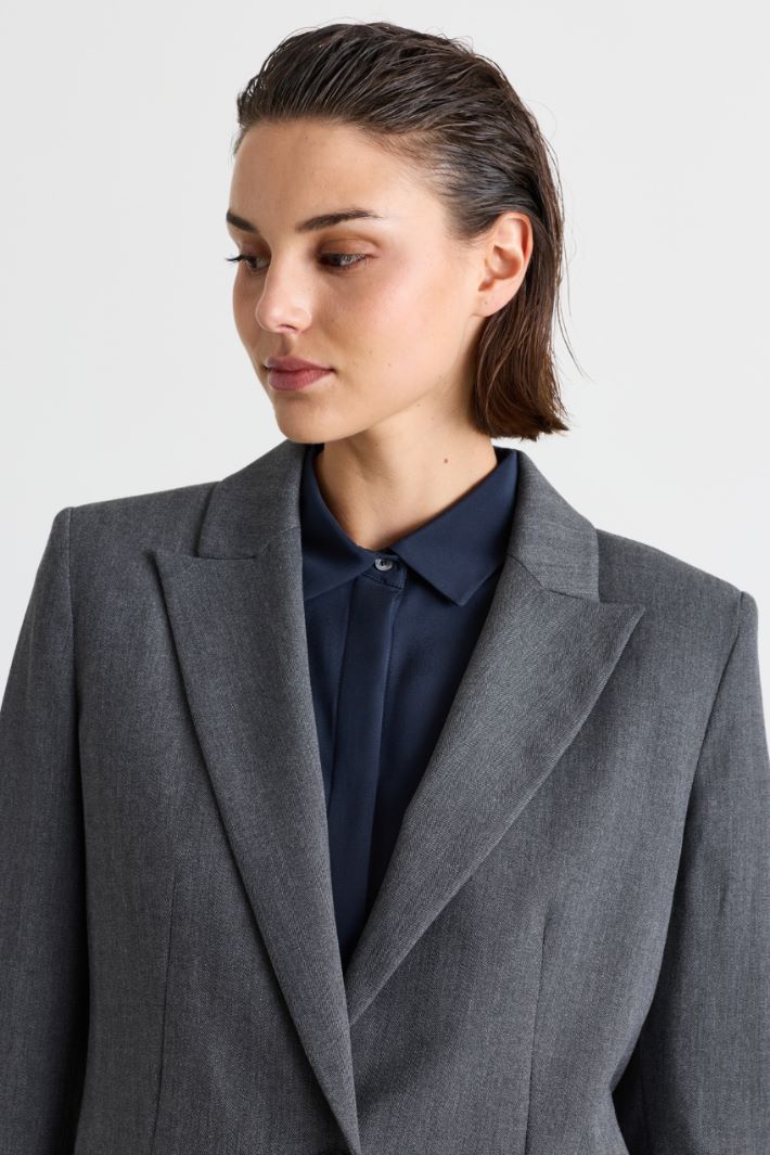 Fitted jacket - GREY - Intrend - 3