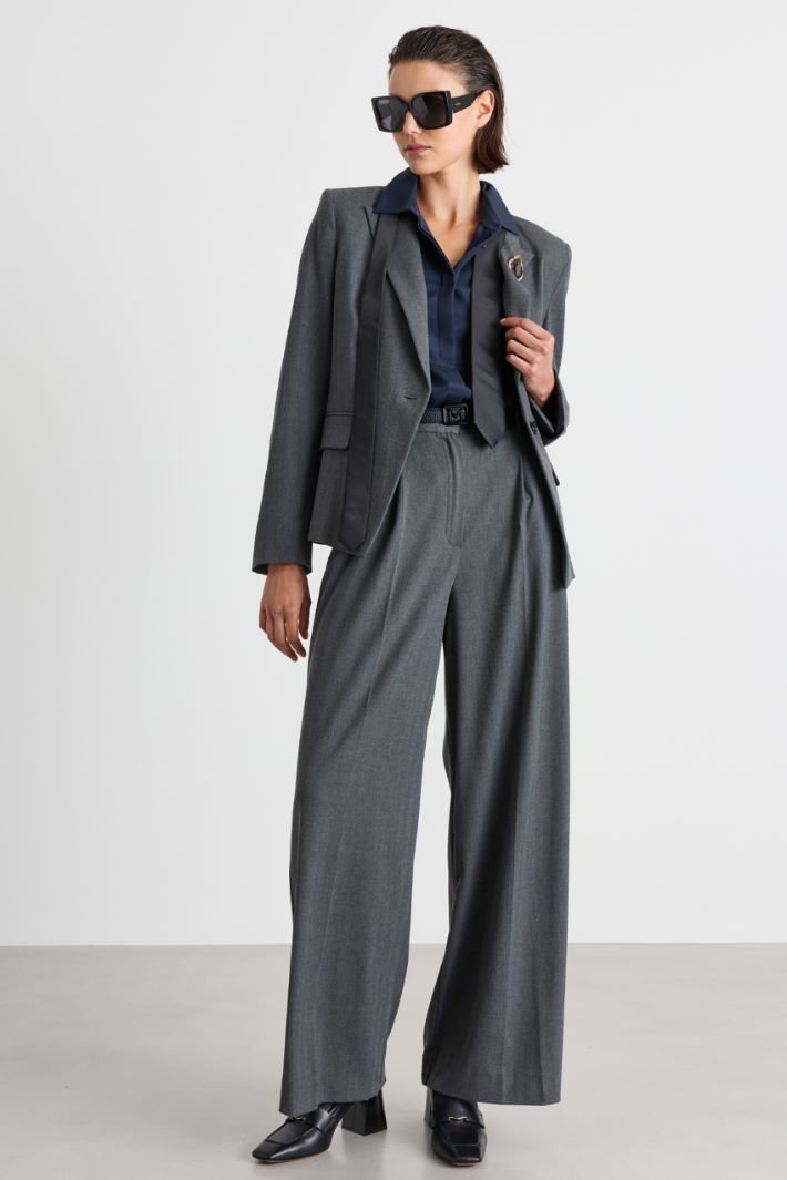 Fitted jacket - GREY - Intrend