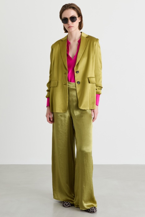 Blazer de raso - Intrend