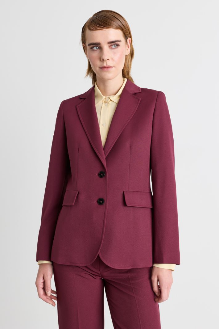 Fitted blazer - BORDEAUX - Intrend - 2