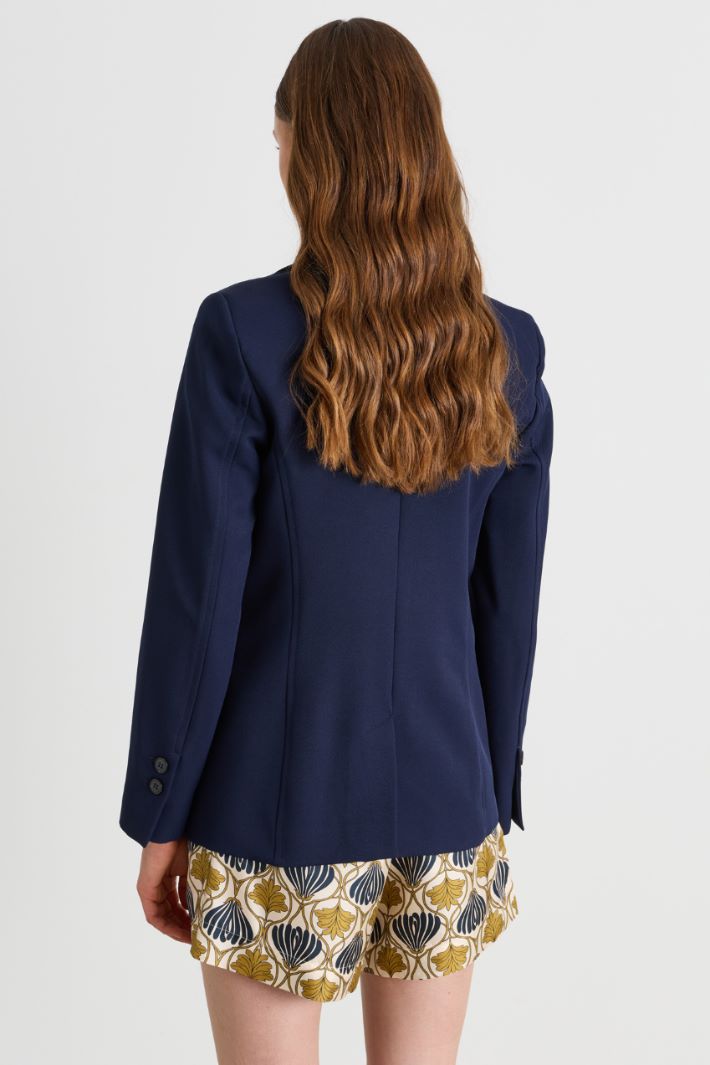 Fitted blazer - BLUE - Intrend - 4