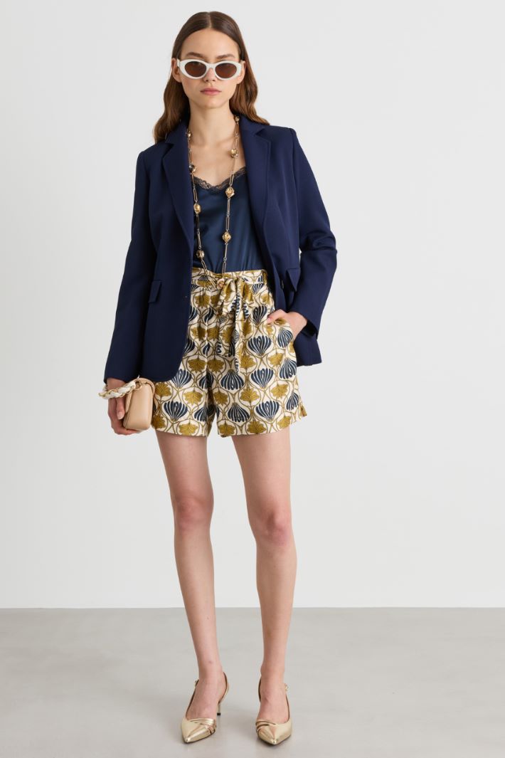 Fitted blazer - BLUE - Intrend
