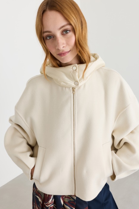 Giacca bomber con cappuccio