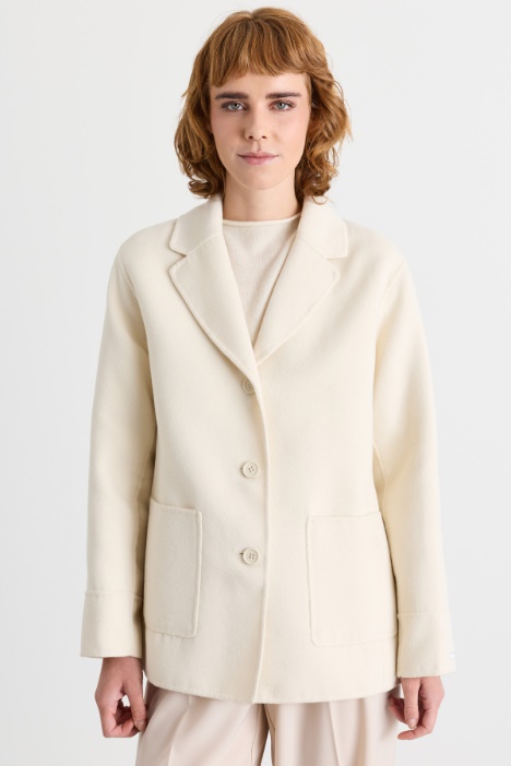 Veste droite en tissu double - Intrend