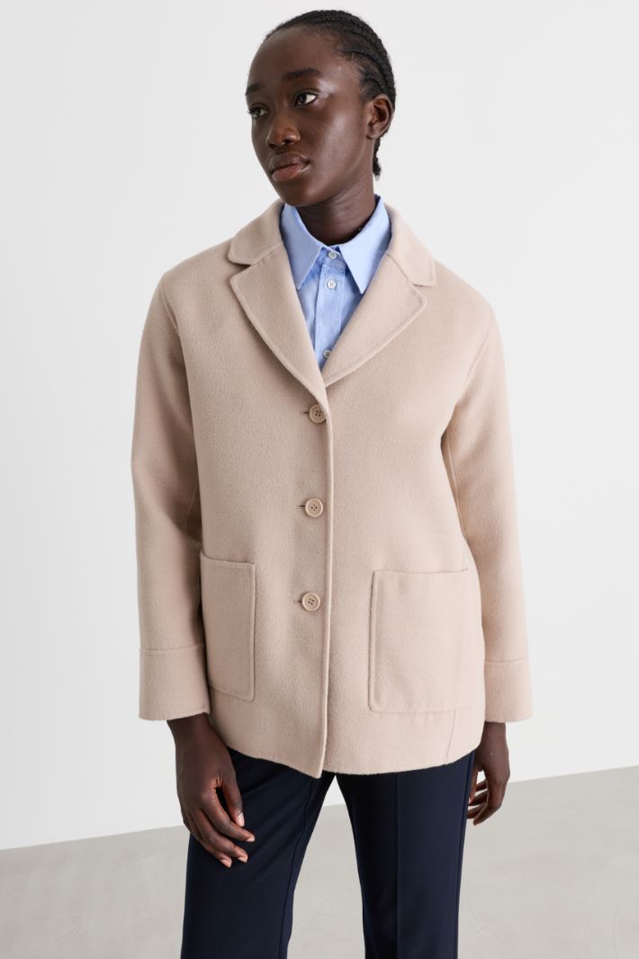 Giacca dritta in double - BEIGE - Intrend - 2