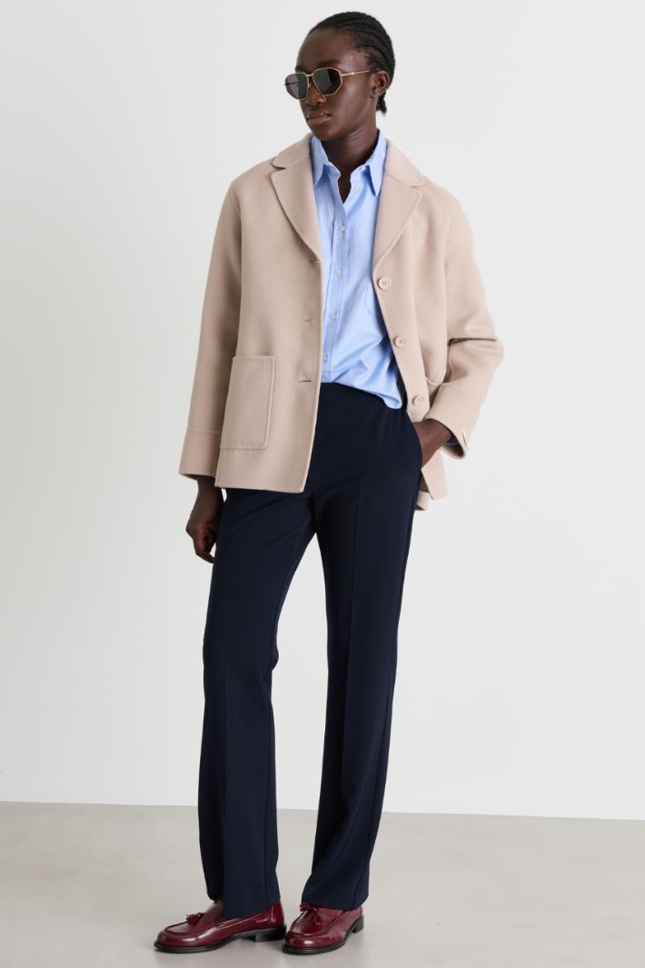 Giacca dritta in double - BEIGE - Intrend