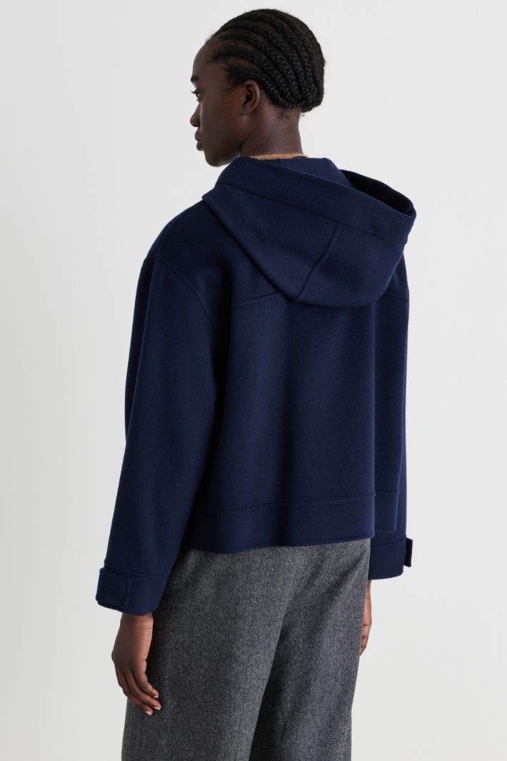 Hooded jacket - BLUE - Intrend - 4