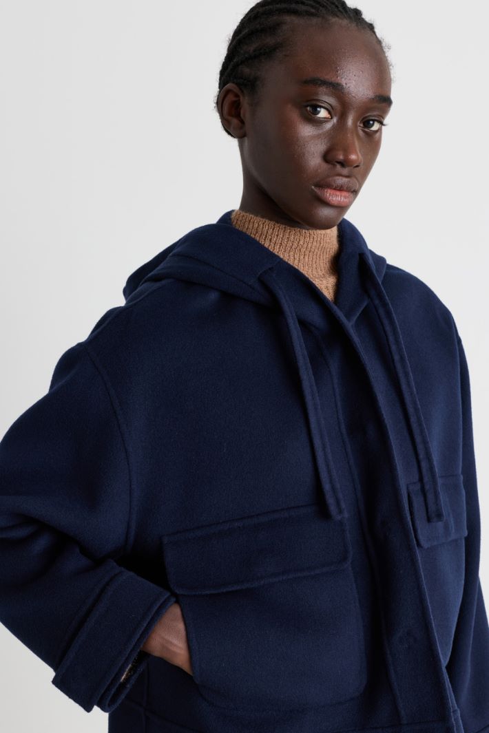 Hooded jacket - BLUE - Intrend - 3