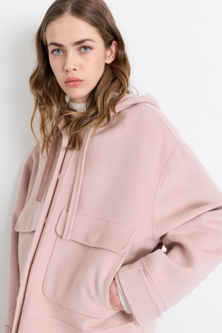 Hooded jacket - PINK - Intrend - 3