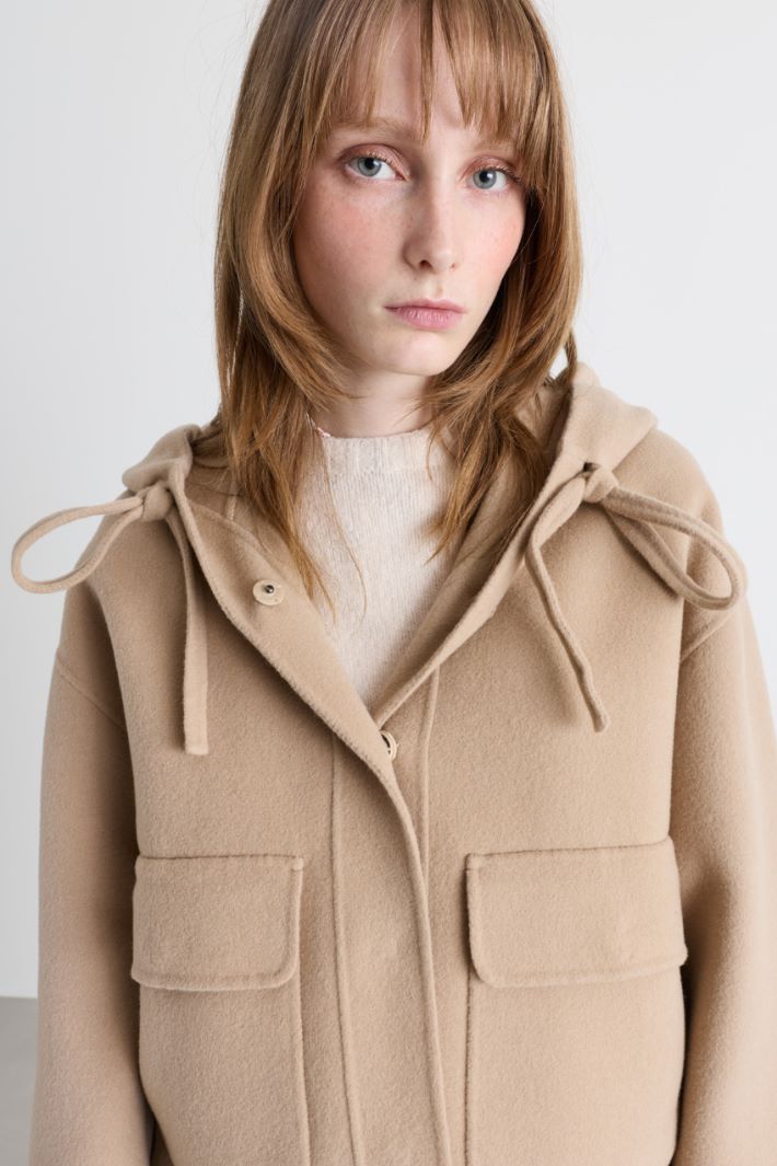 Hooded jacket - CAMEL - Intrend - 3