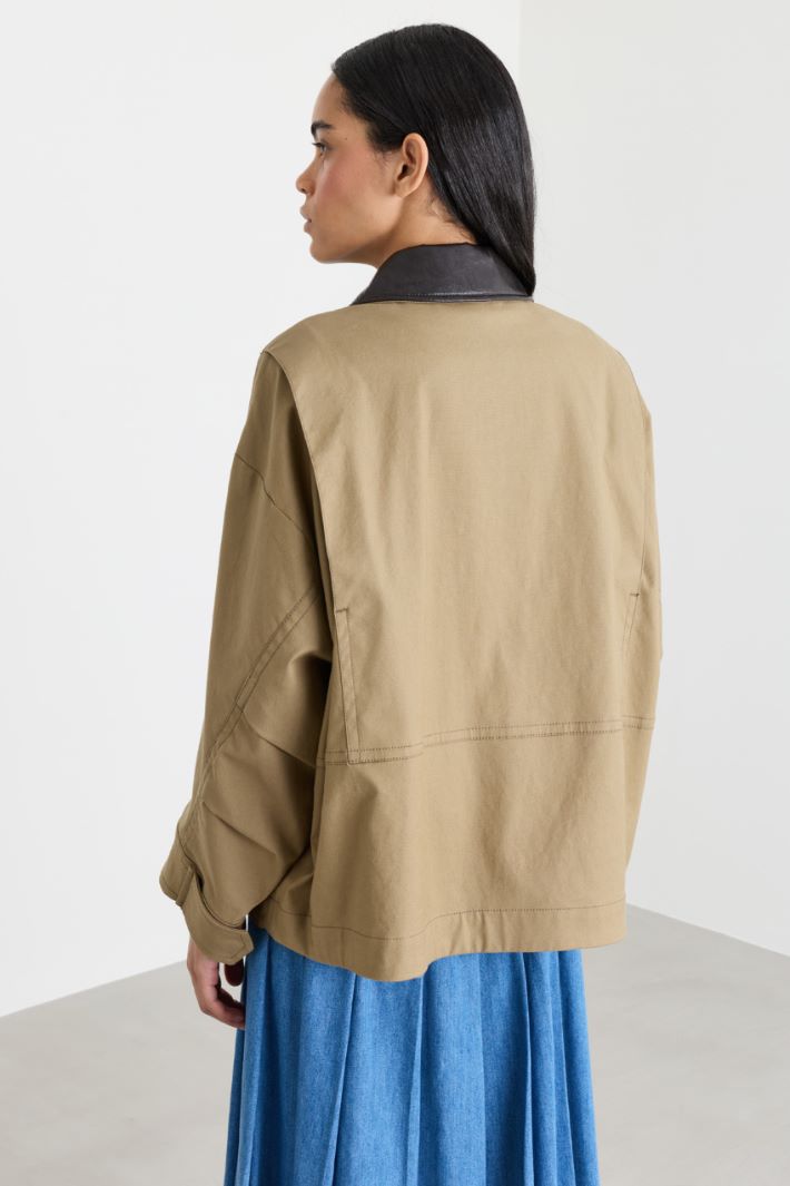 Veste en toile déperlante - CHAMEAU - Intrend - 4