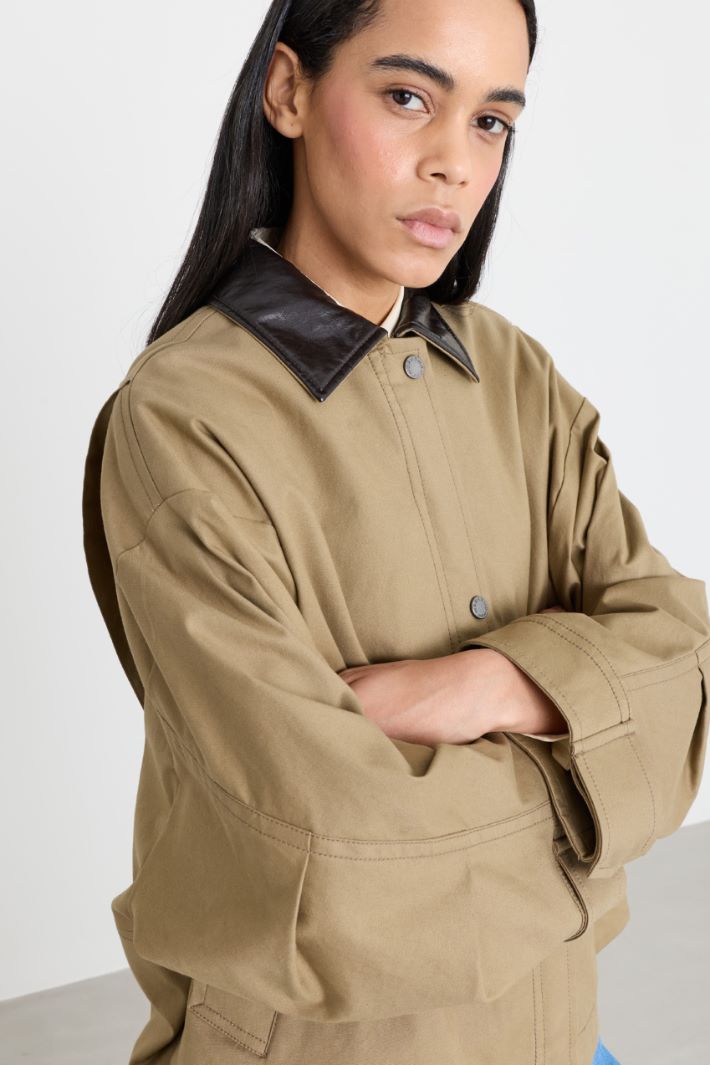 Veste en toile déperlante - CHAMEAU - Intrend - 3