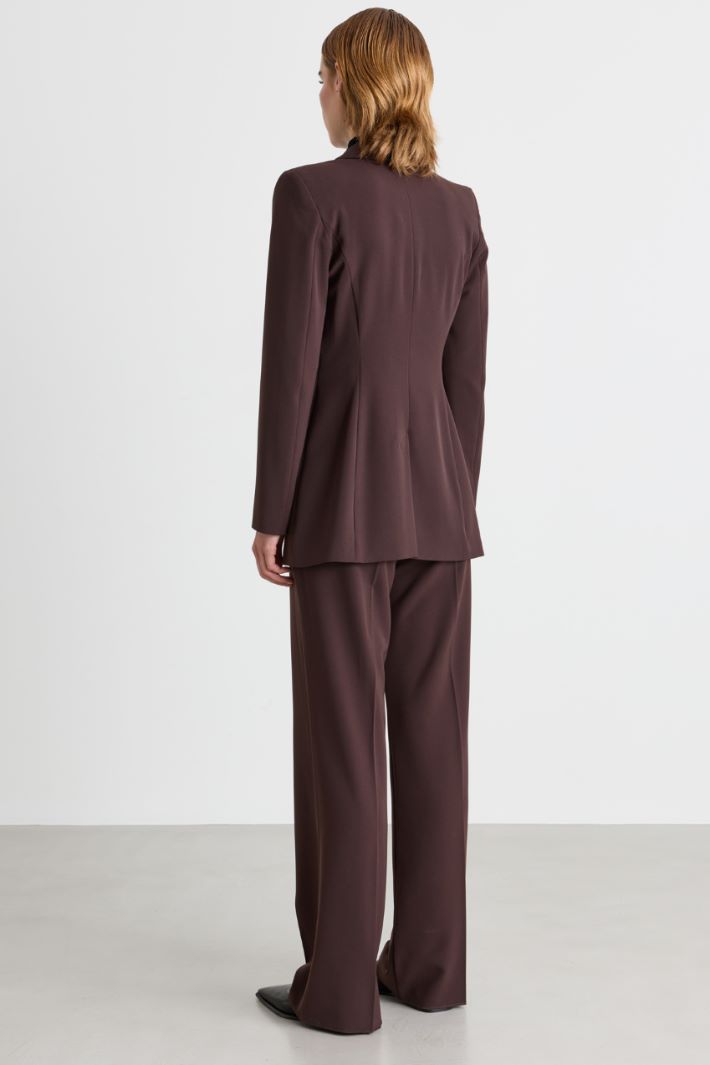 Stretch twill suit - BROWN - Intrend - 2