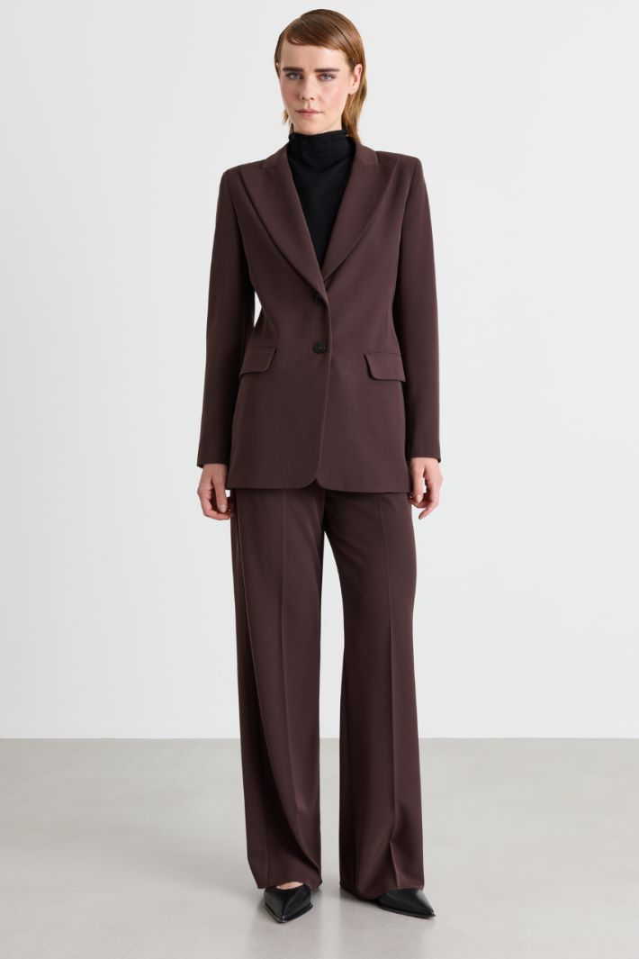 Stretch twill suit - BROWN - Intrend - 3