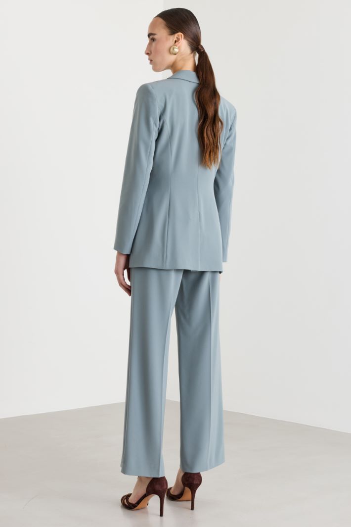 Completo in twill stretch - AZZURRO - Intrend - 2