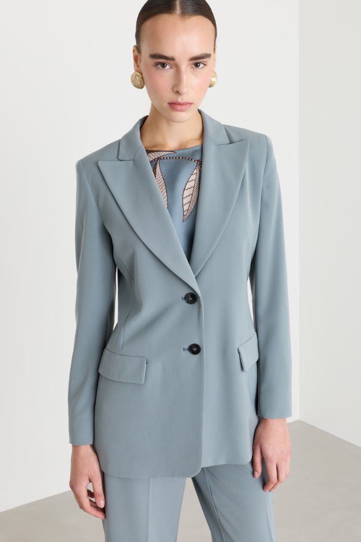 Completo in twill stretch - AZZURRO - Intrend - 3