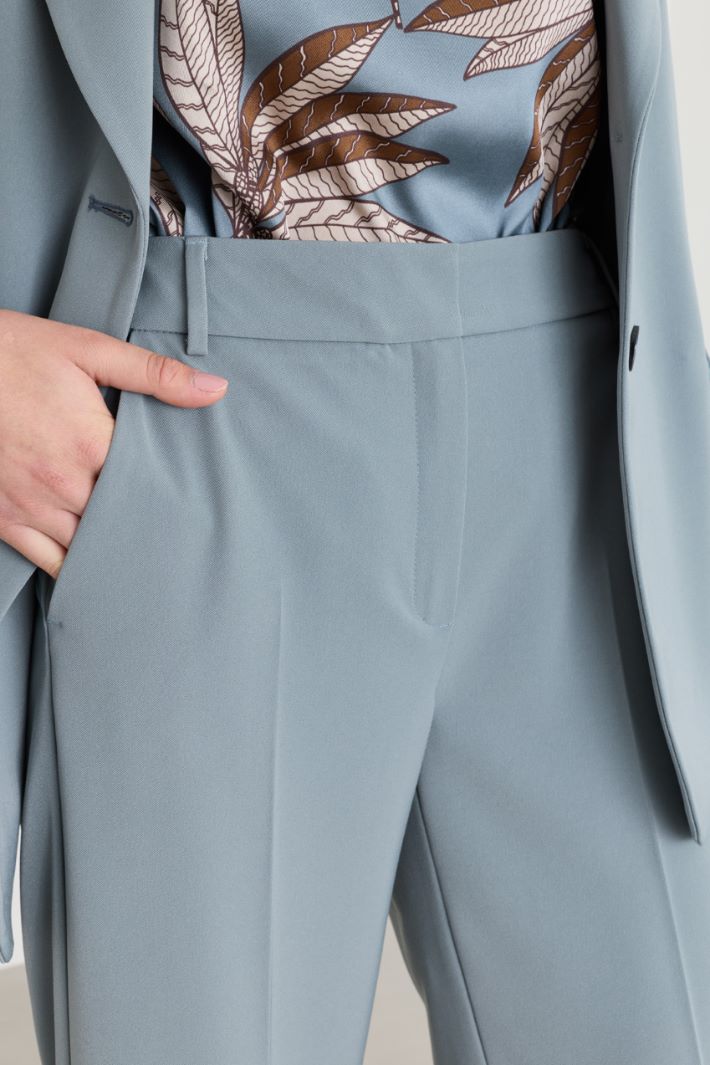 Completo in twill stretch - AZZURRO - Intrend - 4