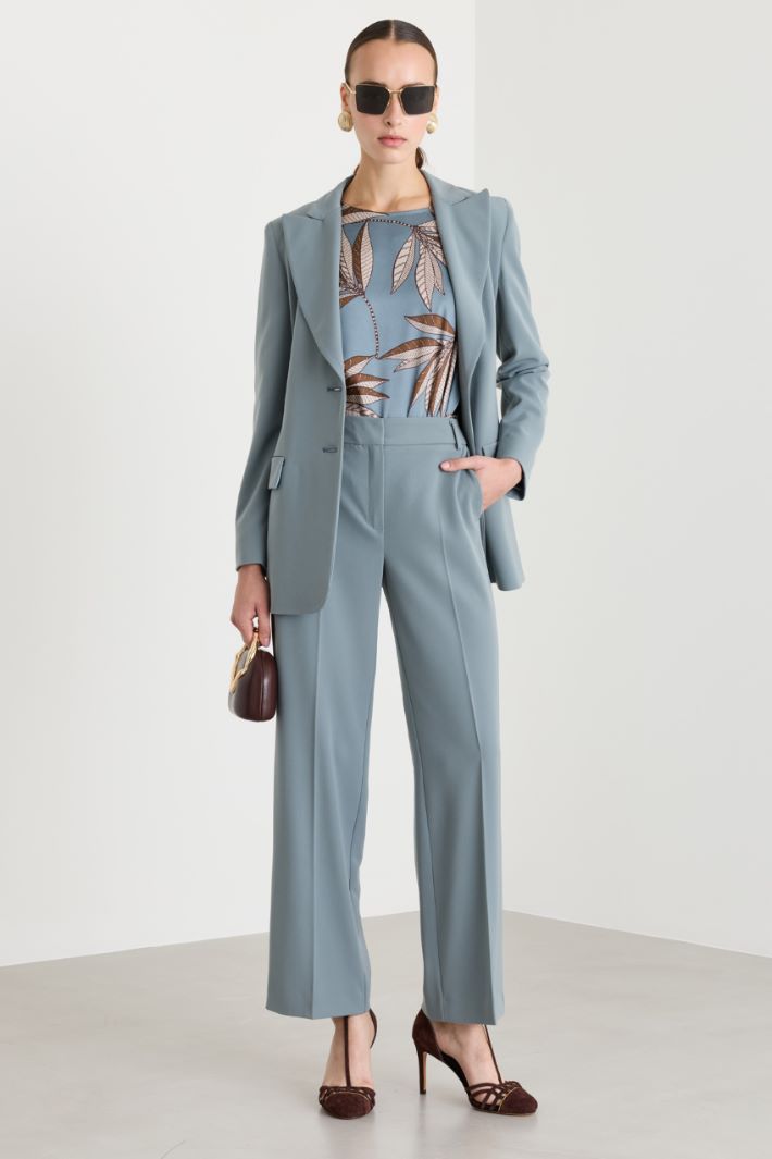 Completo in twill stretch - AZZURRO - Intrend