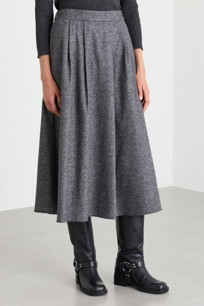 Flannel skirt - GREY - Intrend - 2