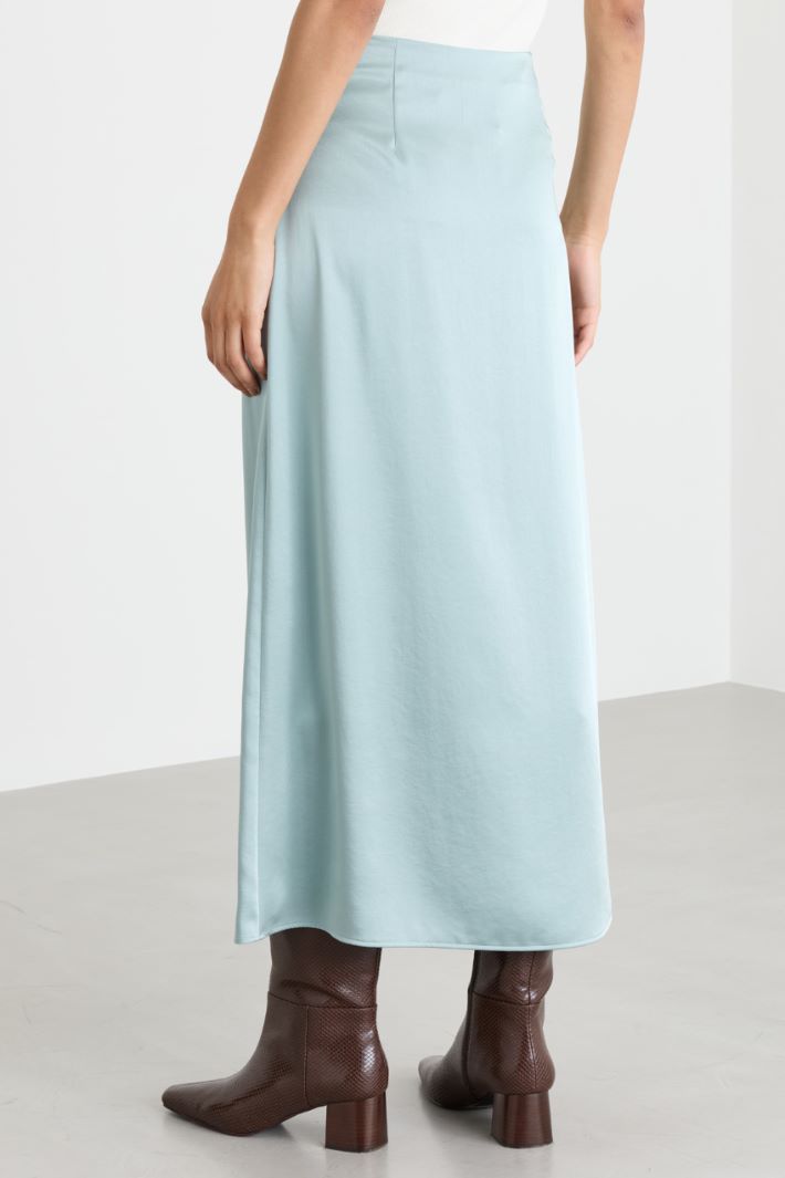 Satin-Midirock - HIMMELBLAU - Intrend - 4