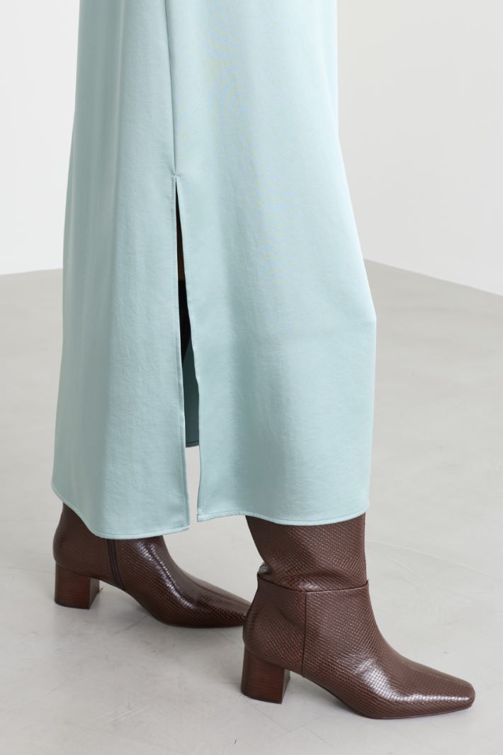 Satin-Midirock - HIMMELBLAU - Intrend - 3