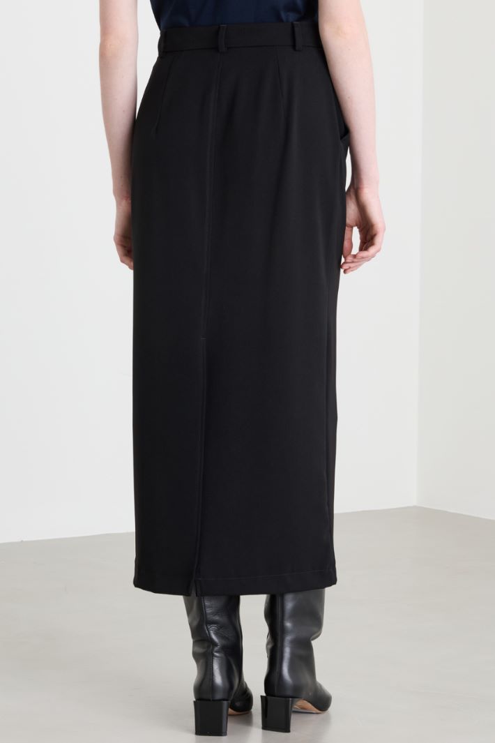 Pencil skirt - BLACK - Intrend - 4