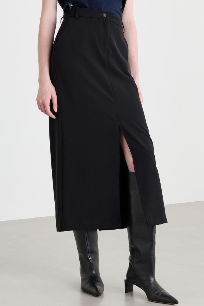 Pencil skirt - BLACK - Intrend - 2